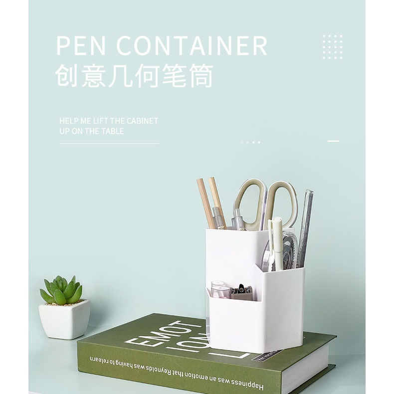 Hộp Đựng Bút Để Bàn Bằng Nhựa Đa Năng Tiện Dụng Cho Học Sinh / Văn Phòng