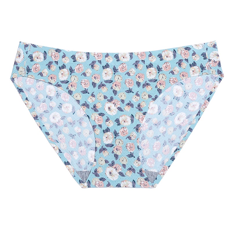 Quần Lót Lụa Lạnh Không Đường May Lưng Thấp Quyến Rũ Có 17 Màu Cho Nữ