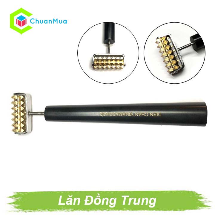 Lăn Đồng Gai Trung Đơn Trụ Dụng Cụ Diện Chẩn Bùi Quốc Châu (Vinamassage, Mát xa Cổ, Vai, Gáy, Điều Hòa Khí Huyết,...)