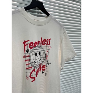 Áo thun tay lửng form oversize Smile | Fearless Tee | Secodee
