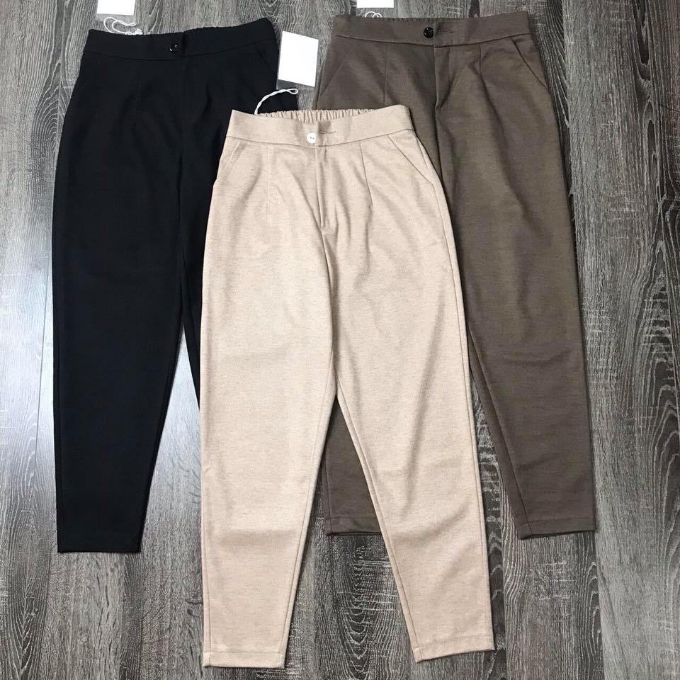 Quần Baggy Dạ Hàn M10, ống suông (Hình Thật)