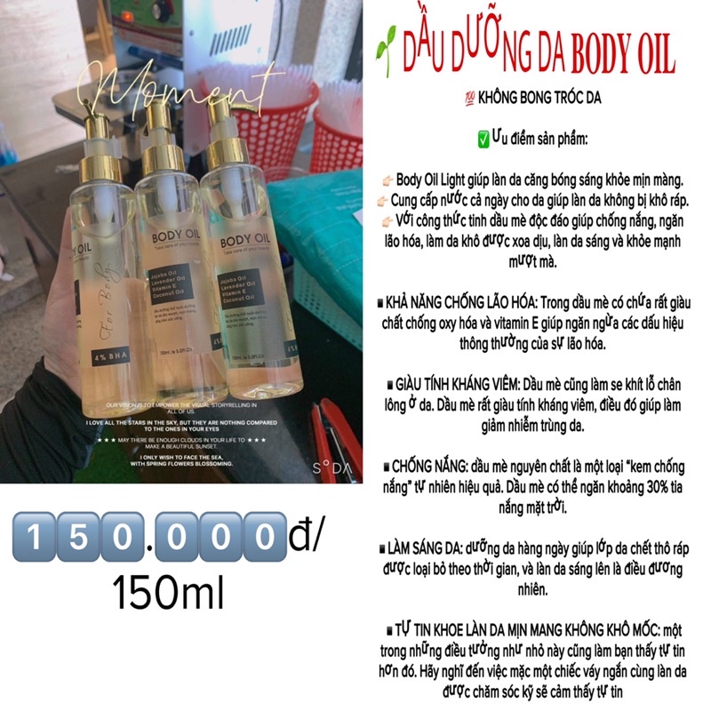 BODY OIL 4% BHA