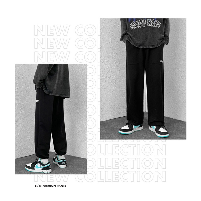 Quần Thể Thao Ống Suông Phối Dây Rút Cá Tính Dành Cho Nam