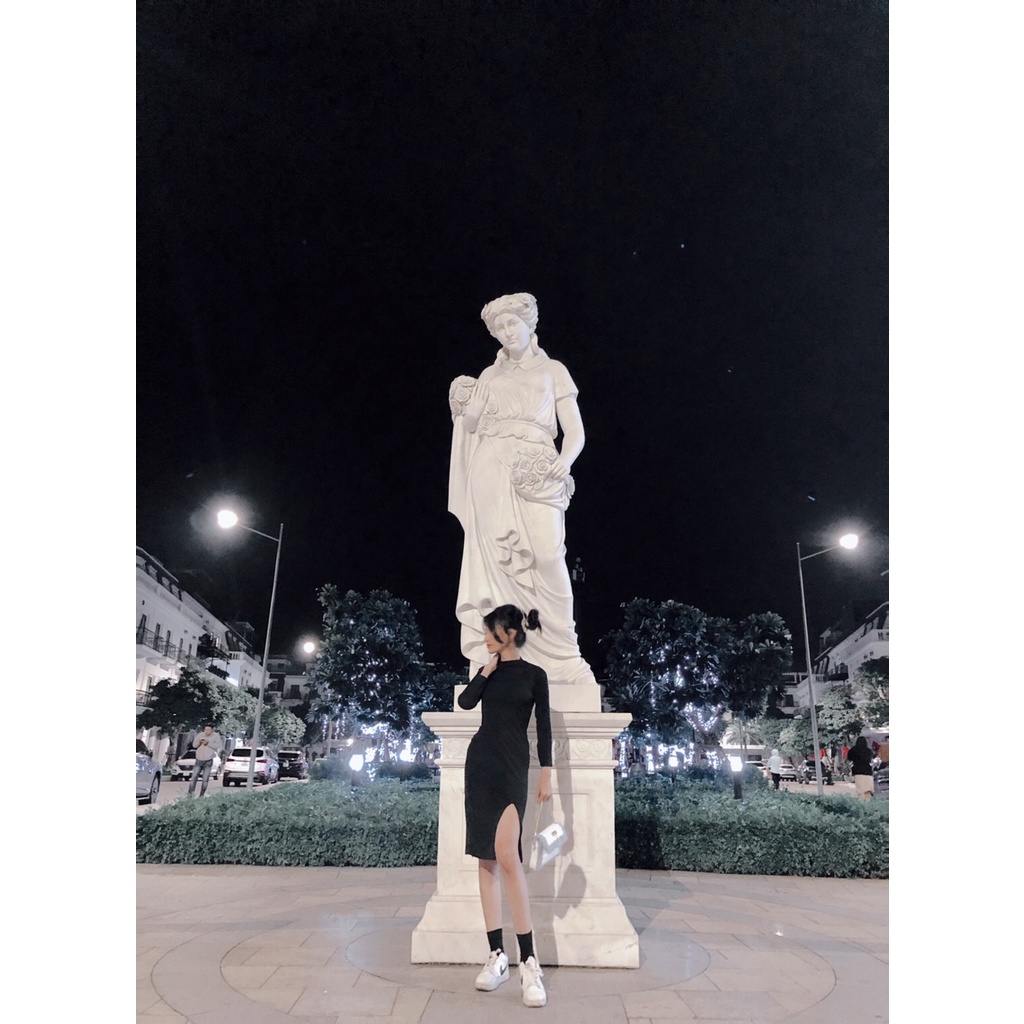 Set Bộ 2 Món Gồm Váy Đen Xẻ Sau Lưng + Áo Khoác Lông Sexy Unisex Hot Trend 2022 Có Ảnh Thật Tự Chụp + Video X.store 580