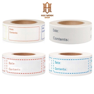 500 Nhãn Giấy Nhớ - Giấy Note Ghi Chú Không Thấm Nước, Dán Lọ Gia Vị, Hộp Đựng Đồ Ăn, Túi Đựng Thực Phẩm Trong Tủ Lạnh