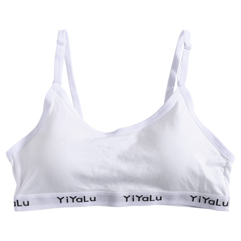 Áo Ngực Thể Thao Bằng Cotton Mềm Thoáng Khí Cho Bé Gái