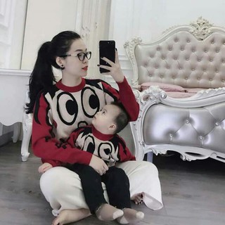 Áo len mẹ và bé hoạt hình