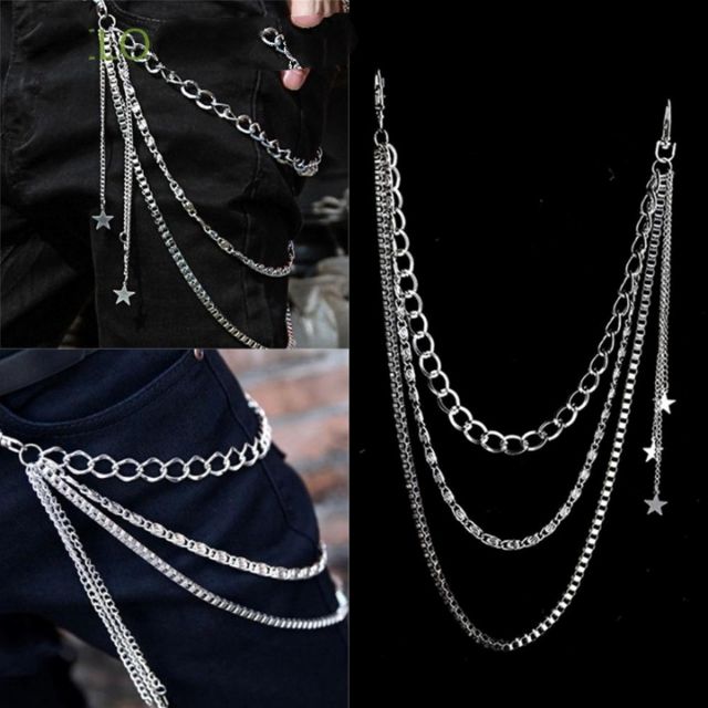 set chân váy ulzzang chain chocker belt chain0