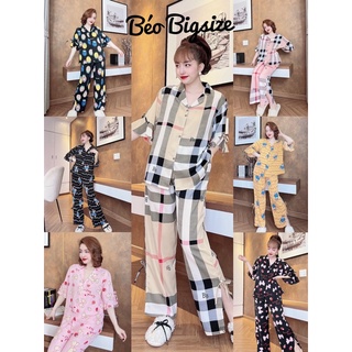 Đồ Bộ Pyjama Bigsize -Béo Bigsize Cánh Dơi  40-95kg Pyjama Bigsize Cao Cấp Mặc Nhà  Đẹp,Chất  Lụa Nhật mát xịn