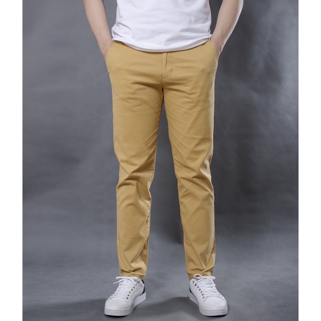 Quần Kaki Nam Đẹp AROTI Ống Suông Dài Rộng Vải Kaki Cao Cấp Mềm Mịn, Co Giãn Tốt Dáng Âu Đứng,Công Sở,Lưng Thun QK045-V