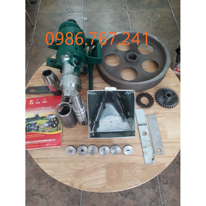 Đầu máy nổ bỏng gạo 7 péc , 2 ruột nổ bỏng kèm dao cắt bỏng, hàng chính hãng