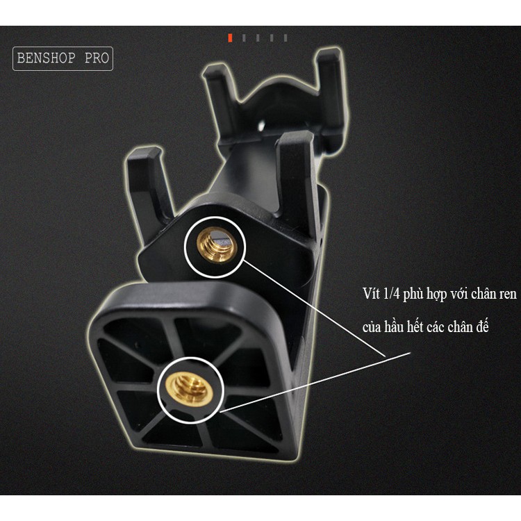 Combo giá kẹp điện thoại cho tay quay phim, chân đế Yunteng VCT-VD01 | BigBuy360 - bigbuy360.vn