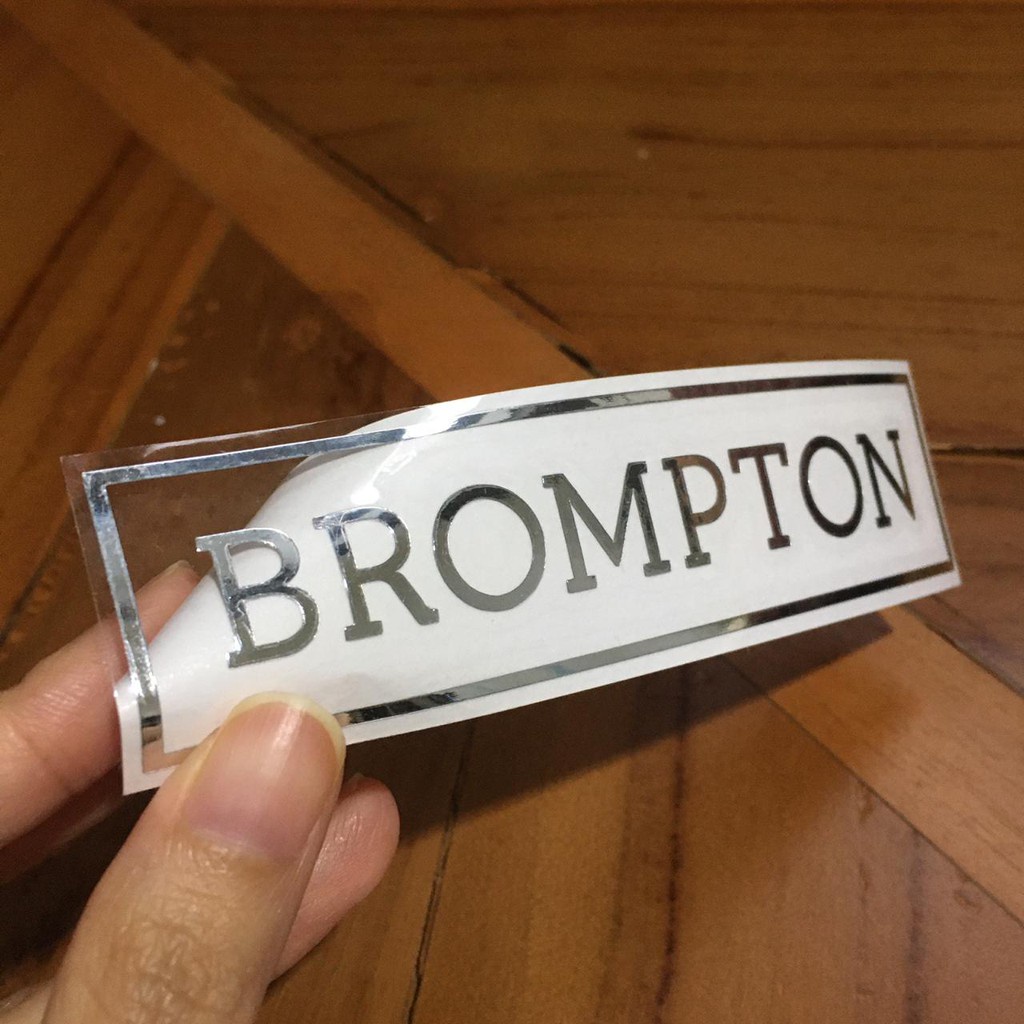 Bộ 4 hình dán nhãn hiệu xe đạp Brompton