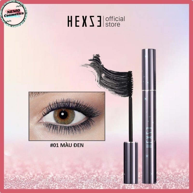 Mascara 4D HEXZE chuốt mi sợi mảnh chống thấm nước lâu trôi dễ sử dụng 6g