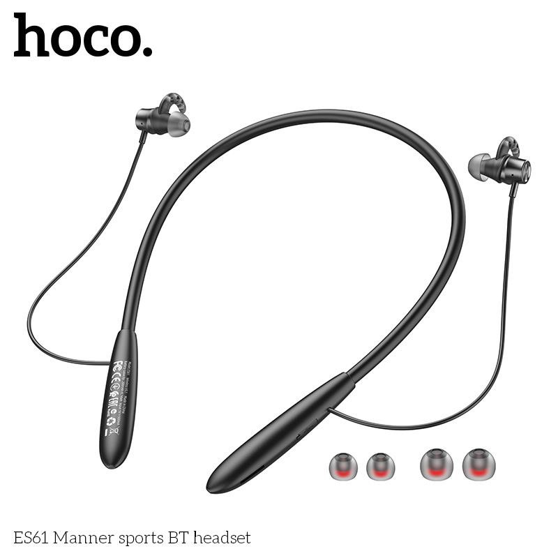 Tai Nghe Thể Thao Nhét Tai HoCo ES61, Chất Lượng Âm Thanh Trong Trẻo, Rõ Nét, Nhỏ Gọn, Bluetooth 5.0, Độ Trễ Thấp.