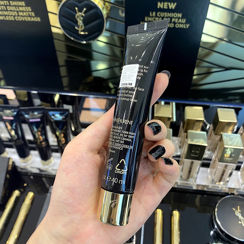 YSL Kem lót trang điểm 40ml bằng lụa satin màu đen làm sáng lỗ chân lông | BigBuy360 - bigbuy360.vn