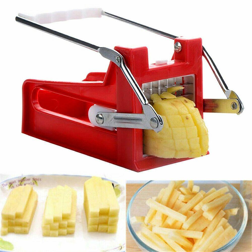 Dụng Cụ Cắt Khoai Tây Chiên 2 Màu Bằng Thép Không Gỉ