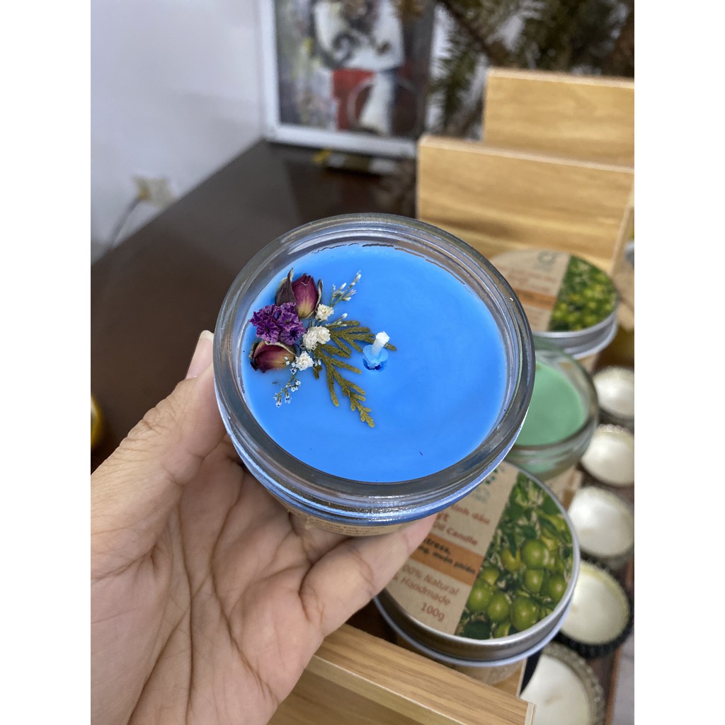 Nến thơm 100% sáp tự nhiên & tinh dầu nguyên chất Lee's Home. Natural wax scented candles handmade in Vietnam