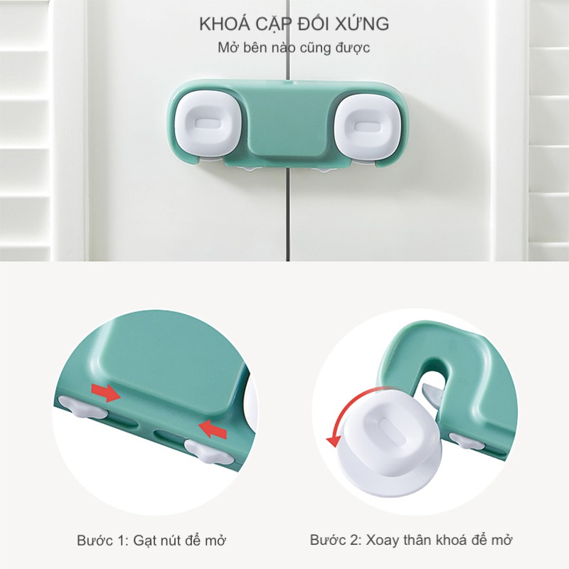 Khoá Cửa An Toàn Bảo Vệ Bé Dạng Thanh KUB