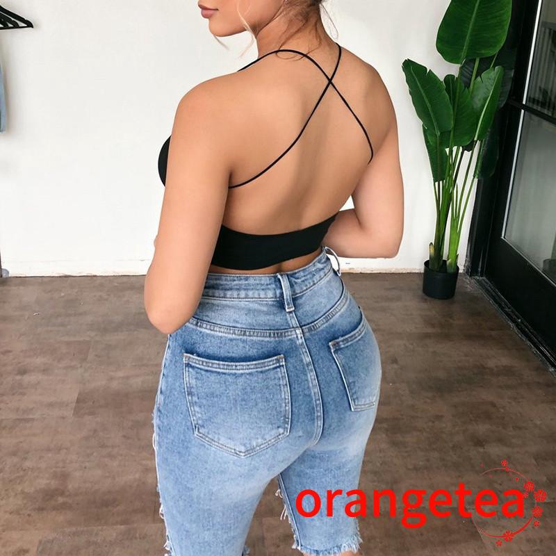 Áo Lửng Nữ Không Tay Hở Lưng Gợi Cảm | BigBuy360 - bigbuy360.vn