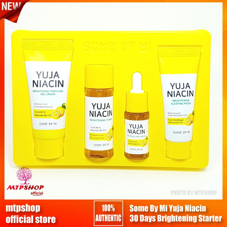 Set 4 Món Some By Mi Yuja Niacin 30 Days Brightening Starter Kit