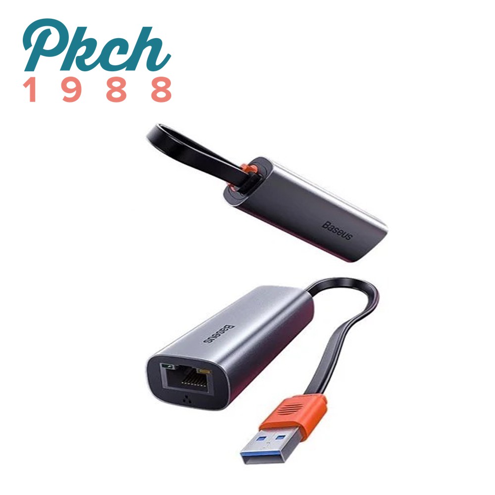 Đầu chuyển cổng USB Type A/Type C sang cổng mạng LAN chính hãng BASEUS