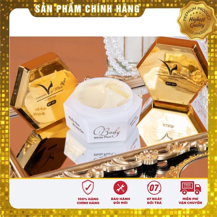 Kem Body [💯 CHÍNH HÃNG] kích trắng Hoàng Gia Vipwhite khử thâm trắng gấp 10 lần Kem Body thông thường