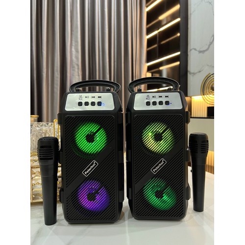 Loa Karaoke PTH-2322 Cao Cấp Công Suất 10W, Tặng Kèm Mic Hát, Màng Kép Cực Lớn, Âm Thanh Đỉnh Cao, Pin Tới 4h NEW