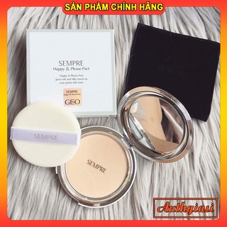 Phấn nén Geo trắng Sempre Happy & Please Pact siêu mịn