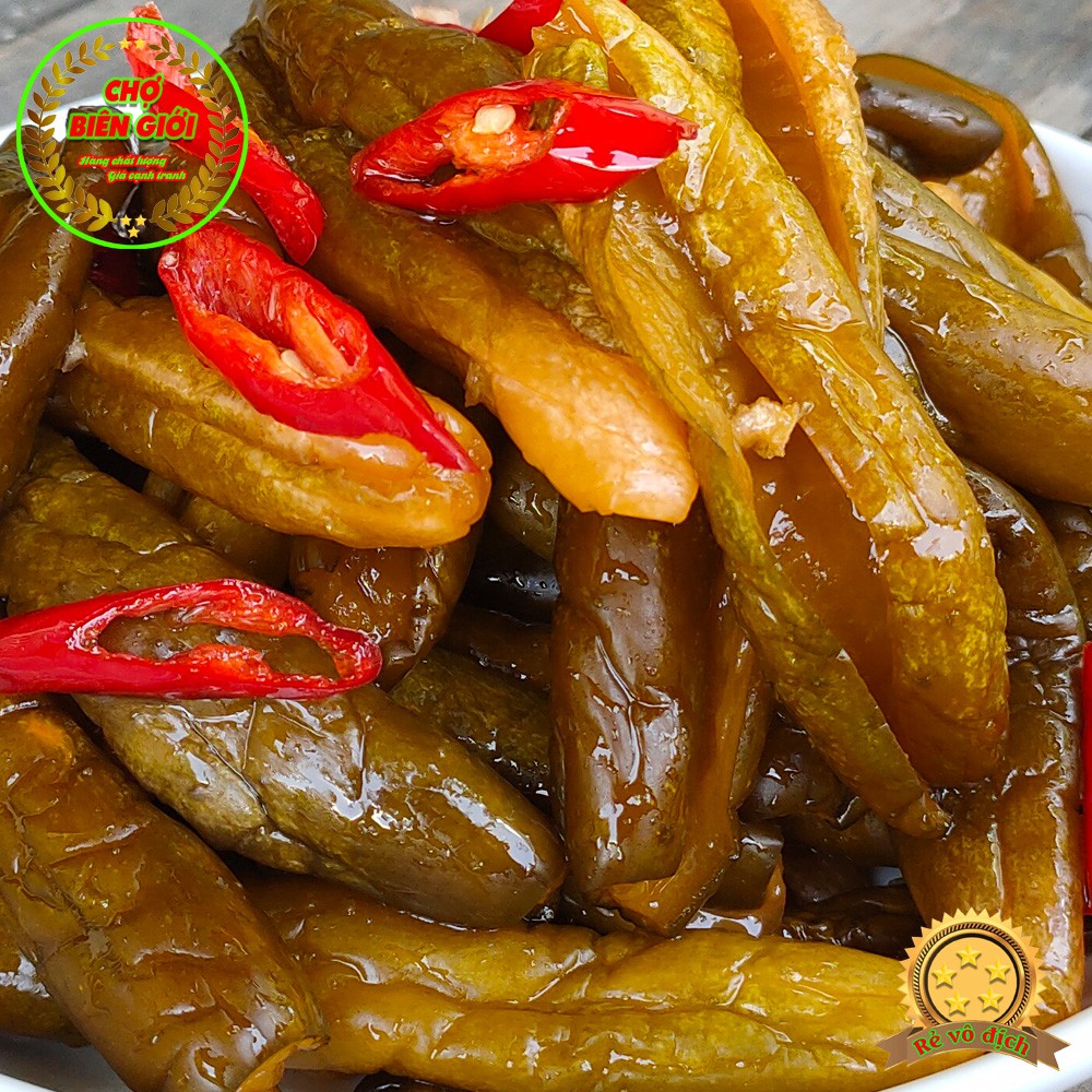Mắm Dưa Leo Châu Đốc Nguyên Miếng Chưa Trộn Gia Vị Giòn Ngon Hủ 500gr