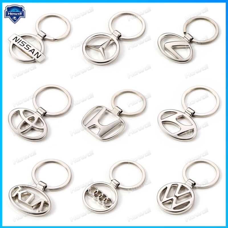 Móc Khóa Bằng Thép Không Gỉ Hình Logo Xe Hơi Đơn Giản Sang Trọng