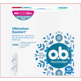 Băng vệ sinh tampon o.b mini 62 miếng 2 giọt, hàng đức