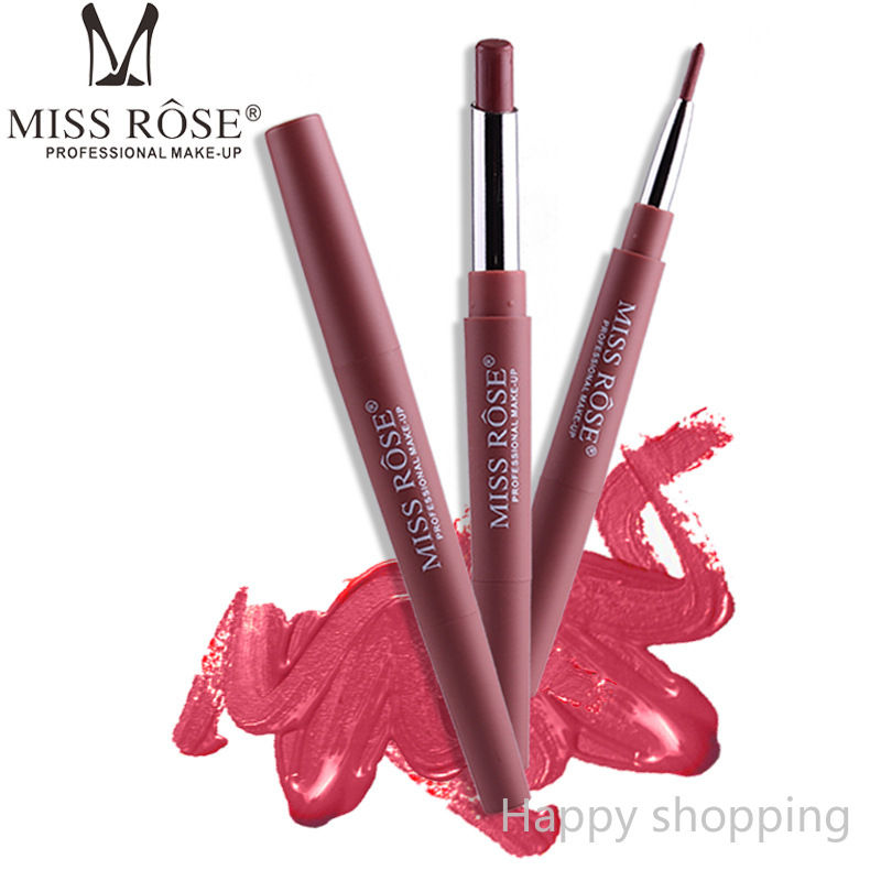 (Hàng Mới Về) Son Môi Kiêm Bút Kẻ Viền Môi Hai Đầu Đa Năng