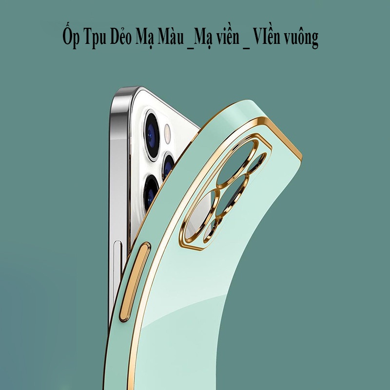 Ốp lưng Cạnh vuông_ Samsung J5 Prime/J7 Prime/J7 Pro/A02/A02s/A03/ A03s/A12/A21s _Mạ màu viền_ Vát Cạnh_Có Logo Educase