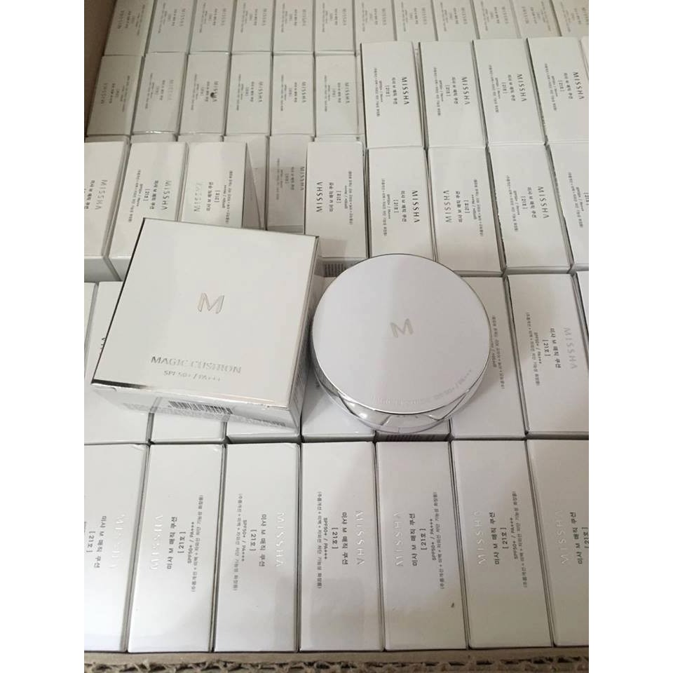 Phấn nước Missha M Magic Cushion và Moist và Cover Lasting