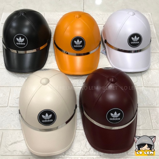Mũ bảo hiểm kết lưỡi trai đai inox logo ADIDAS, NIKE dáng thể thao thời trang năng động giá rẻ