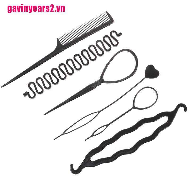(Hàng Mới Về) Bộ 6 Dụng Cụ Tết Tóc Tiện Lợi