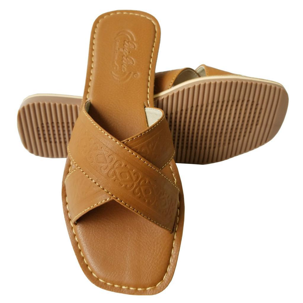 Dép Nữ Da Bò Thật BIGBEN Cao Cấp DNN48