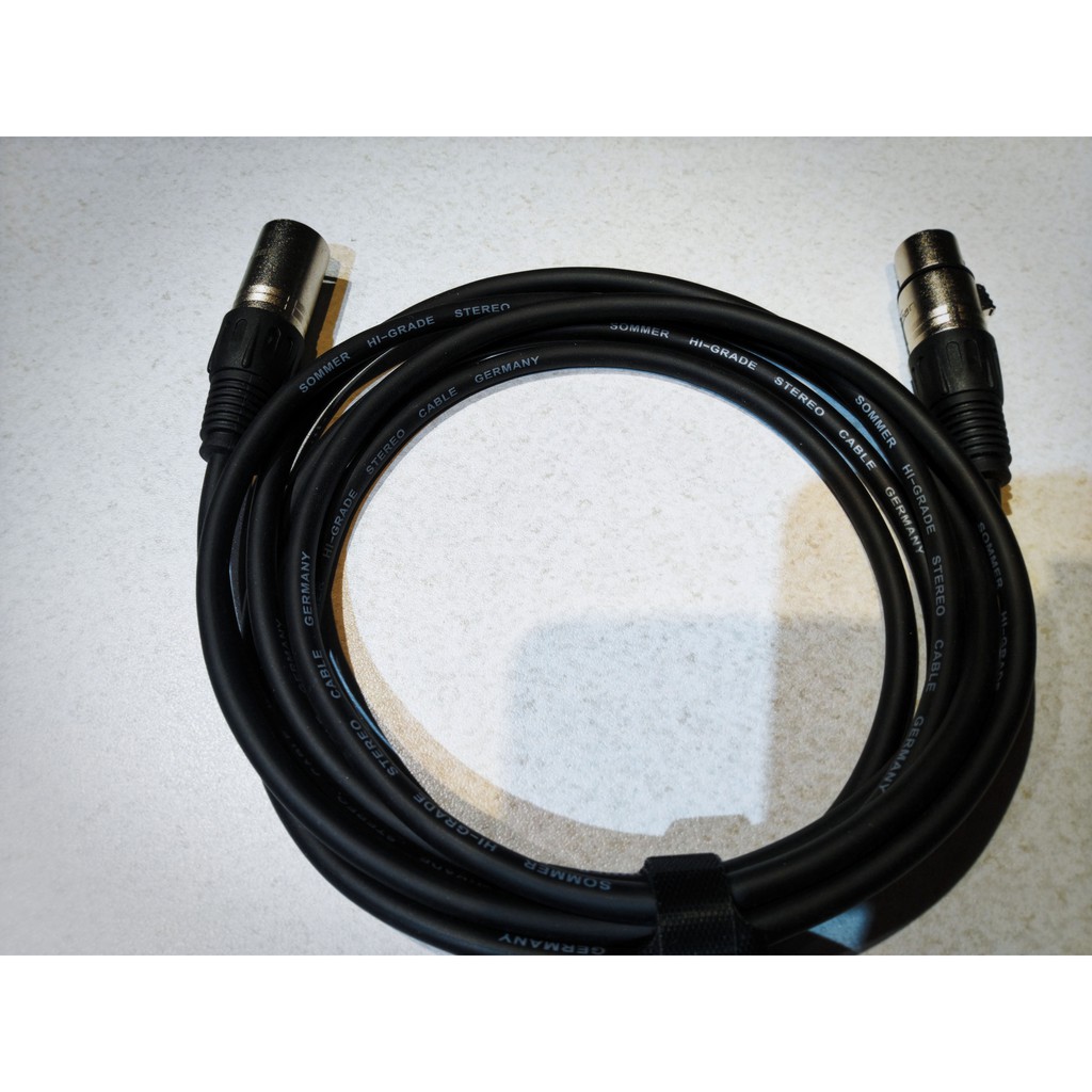 Dây Micro Sommer 2 đầu Cannon XLR (1m - 10m)
