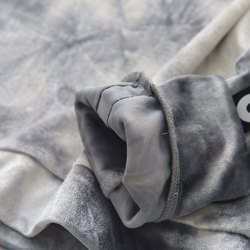 Bộ quần áo BEAR LEADER 2 món vải nhung in chữ thời trang xuân cho trẻ em