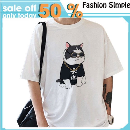 Áo thun nam nữ🚚 FREESHIP 🚚, Áo phông nam nữ Unisex, in hình con mèo