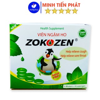 Viên ngậm thảo dược Zokozen, viên ngậm giảm ho hộp 20 viên – Minh Tiến Phát