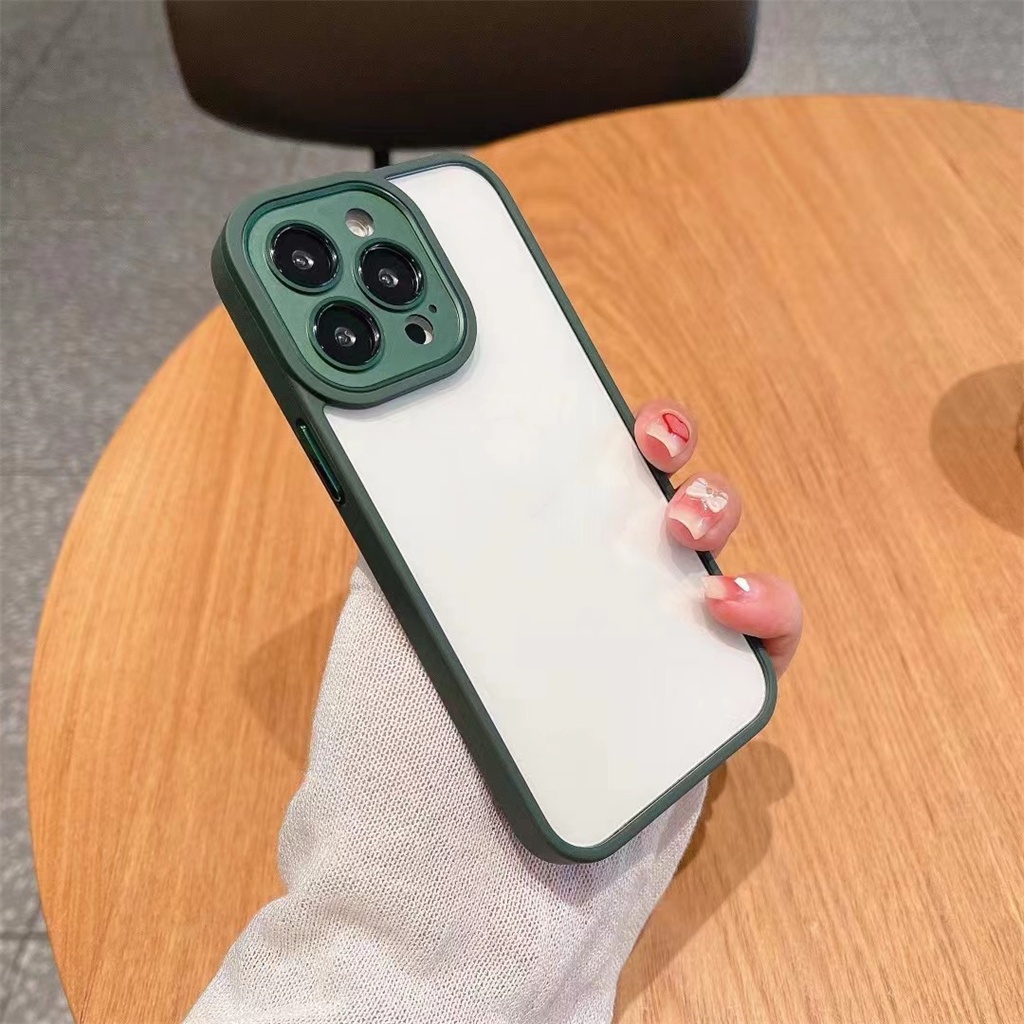 Ốp Điện Thoại iPhone 14 plus 12Pro 13Pro 13 12 11 Pro Max Cứng Trong Suốt Chống Sốc Bảo Vệ Camera Bằng Kim Loại Sang Trọng Cho