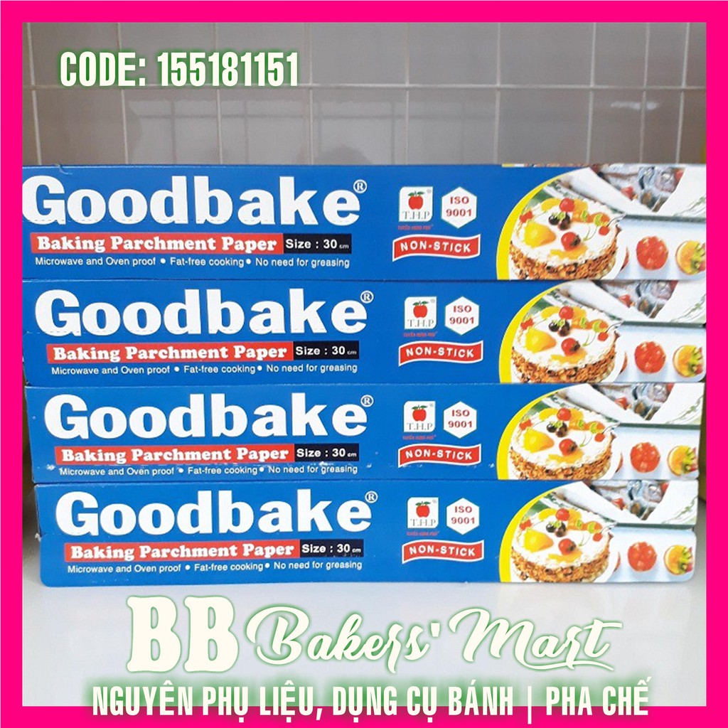 💥 SIÊU RẺ 💥 Giấy nến nướng bánh GOODBAKE GB30 - 30cmx5m - 1 cuộn