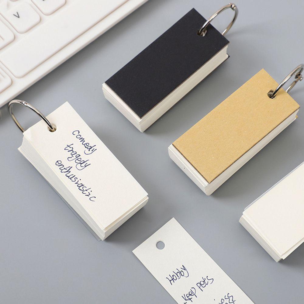 JARRED Sổ Ghi Chú Mini Dạng Nhẫn Kim Loại Đơn Giản Cho Học Sinh