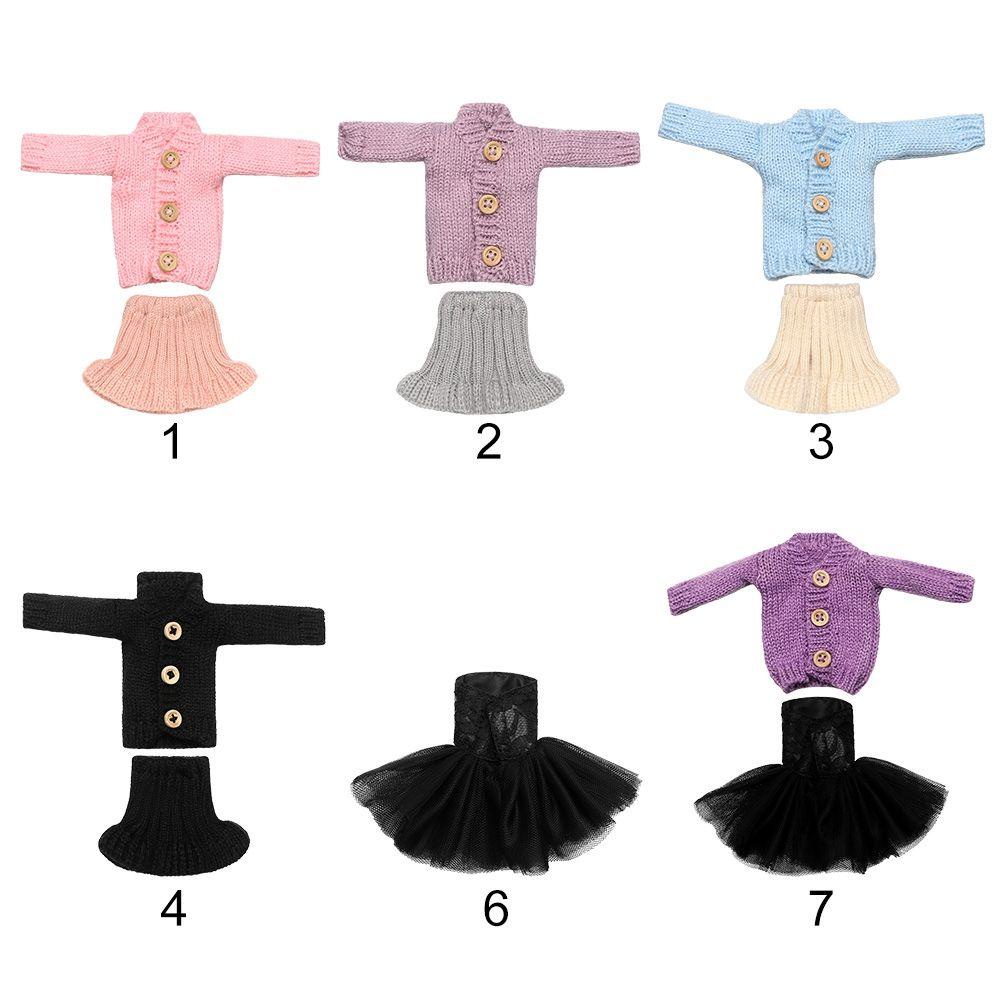 Layor1 Áo Sweater Dệt Kim Mini Nhiều Màu Sắc Giản Dị Làm Quà Tặng Đồ Chơi Búp Bê