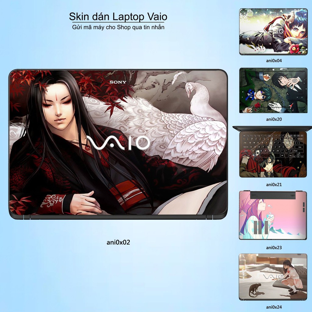 Skin dán Laptop Sony Vaio in hình Anime (inbox mã máy cho Shop)