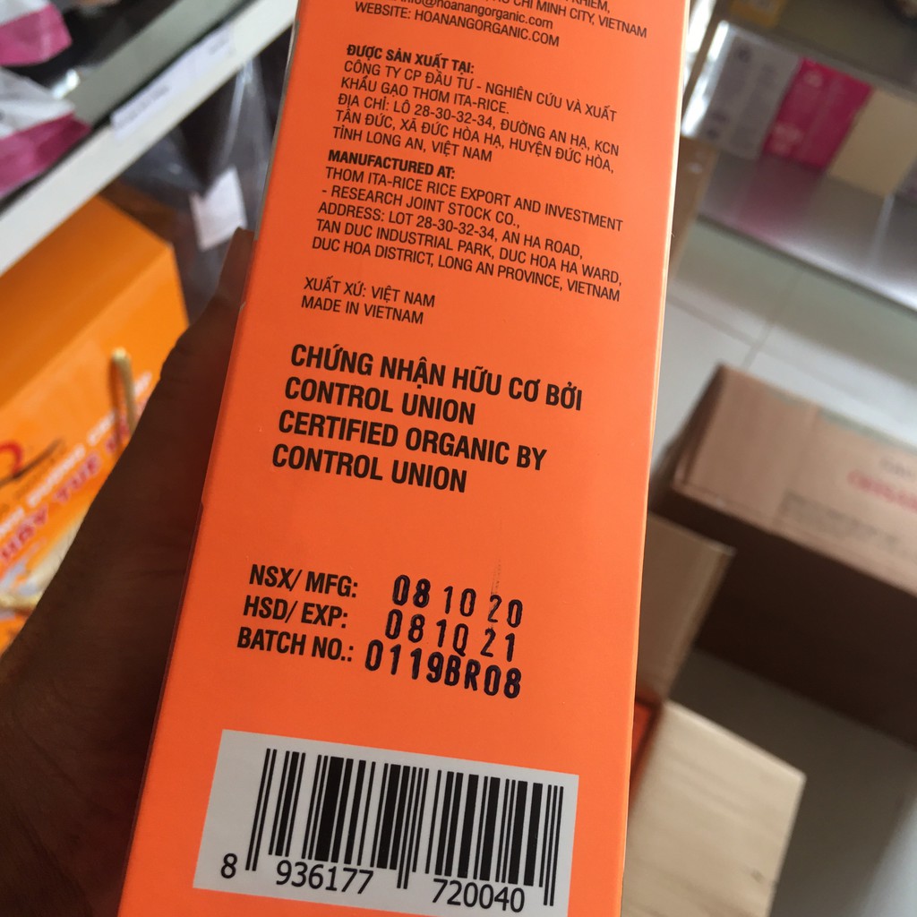 Gạo Lứt Hữu Cơ Hoa Nắng Hộp 2Kg - Hạt thon dài, màu nâu, dẻo bùi, vị ngọt tự nhiên