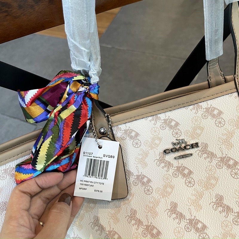 TÚI COẠCH TOTE 2 MẶT KÈM KHĂN MÀU 1