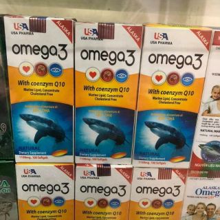 Viên dầu cá Omega 3 with Coenzym Q10 (lọ 100 viên)